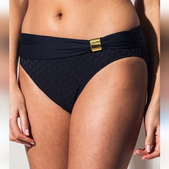 NWT BLEU ROD BEATTIE | Hipster Bikini Bottom black sz 8 - Picture 1 of 5